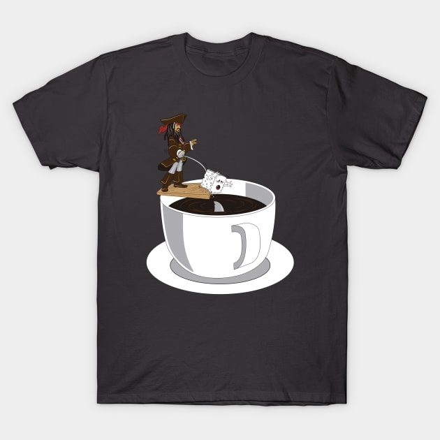 Feeding the Shark Coffee T-Shirt by lallama